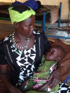 Little baby dying from Malaria