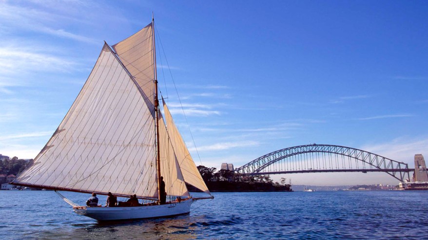 AKARANA ON SYDNEY HARBOUR *** Local Caption *** ANMM VESSELS FOLIO