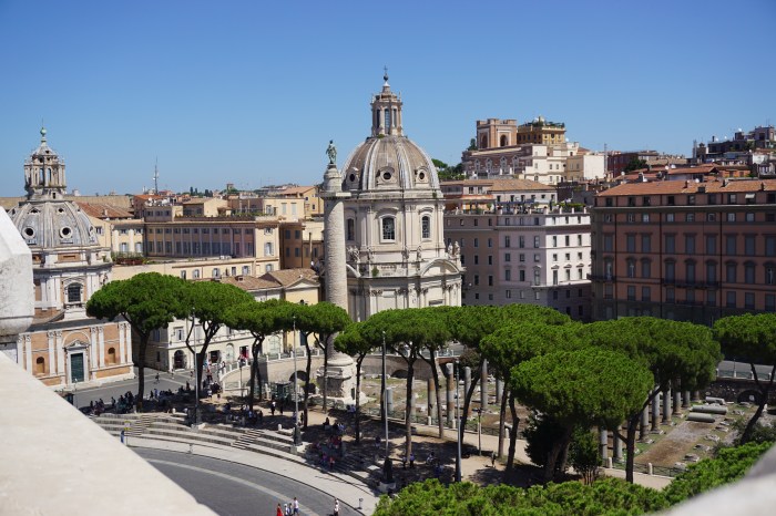 The view from Victor Emmanuell II, Venezia Square in Rome
