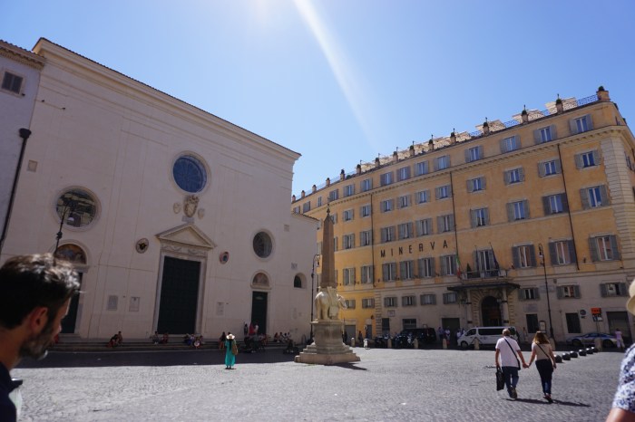 Old Church in Rome metres from our Hotel