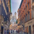 laneway to the Spanish Steps in&nbsp;Rome