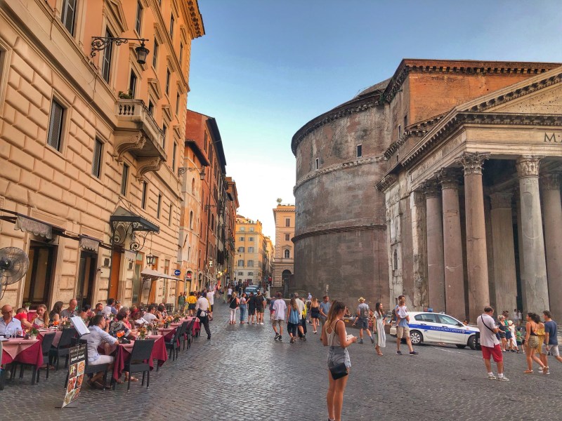 Pantheon-Rome-Wendy-Norman The surrounding cafes of the Pantheon in Rome